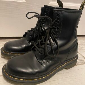 Black Doc martens boots in size 6 womens